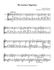We Gather Together for Violin and Cello - PDF Download
