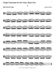 Finger Exercises for the Viola, Book One Sample Page 1