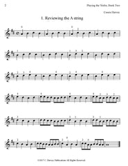 Playing the Violin Book Two, Exercise 1 CHPD205 Sample Page