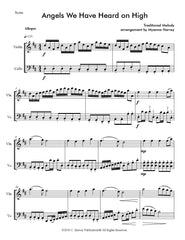 Angels We Have Heard on High for Violin and Cello - PDF Download