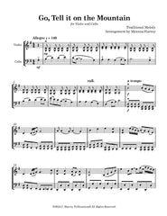 Go Tell it on the Mountain for Violin and Cello - PDF Download