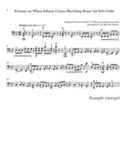 Fantasy on 'When Johnny Comes Marching Home' for Solo Cello - PDF Download