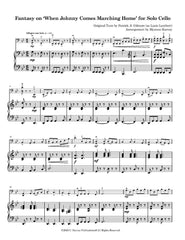 Fantasy on 'When Johnny Comes Marching Home' for Solo Cello - PDF Download