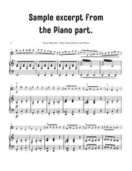 Sheet music excerpt from Danse Macabre for viola and piano with musical notation on a white background