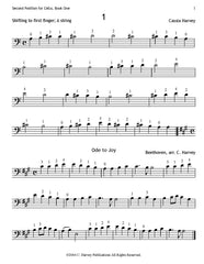 Second Position for the Cello by Cassia Harvey - a cello position method