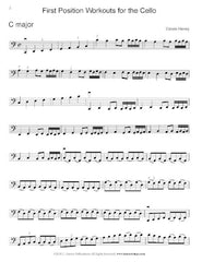 First Position Workouts for the Cello: get faster fingers and better bowing on the cello.