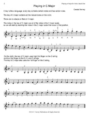 Playing in Keys for Violin, Book One - PDF Download