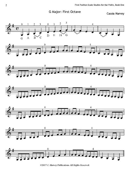 First Position Scale Studies for the Violin