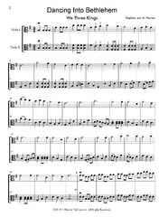 Dancing Into Bethlehem: Christmas Duets for Two Violas - PDF Download
