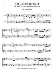 Fiddles on the Bandstand: Fun Duets for Violin and Cello, Book One - PDF Download
