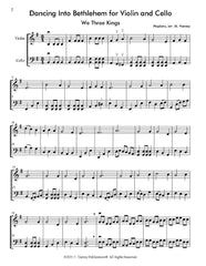 Dancing Into Bethlehem: Christmas Duets for Violin and Cello - PDF Download