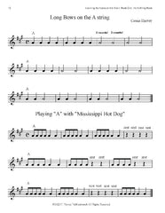 Learning the Notes on the Violin, Book One, the A-String Book