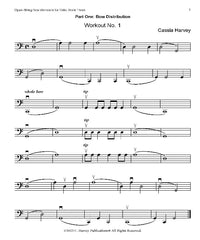 Open String Bow Workouts for Cello, Book Three - PDF Download