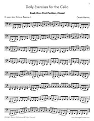 Daily Exercises for the Cello, Book One: faster fingers and better bowing on the cello.