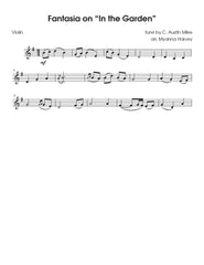 Fantasia on "In the Garden" for Solo Violin - an Easter Hymn - PDF Download
