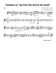 Fantasia on "Up from the Grave He Arose" for Solo Violin - an Easter Hymn - PDF Download