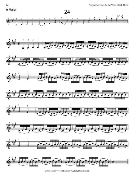 Finger Exercises for the Violin, Book Three: Third Position - PDF Download