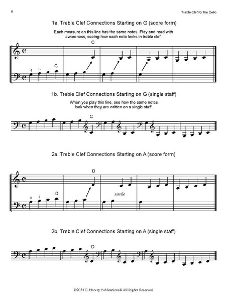 Treble Clef for the Cello - PDF Download
