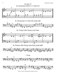 Treble Clef for the Cello - PDF Download
