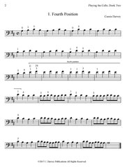 Playing the Cello Book Two Sample Page 1