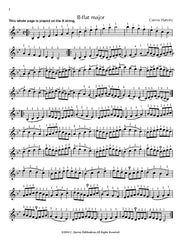 Scale Studies (One String) for the Cello, Book Three PDF Download Sample Page