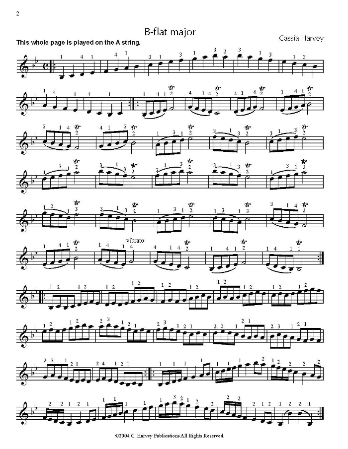 Scale Studies for the Cello (One String) Book Two PDF Download Sample Page