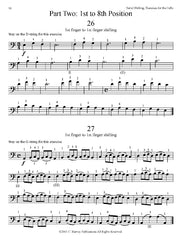 Serial Shifting; Exercises for the Cello PDF Download Sample Page 2