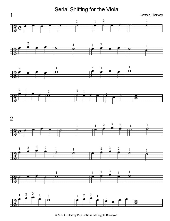 Serial Shifting for the Viola Sample Page 1