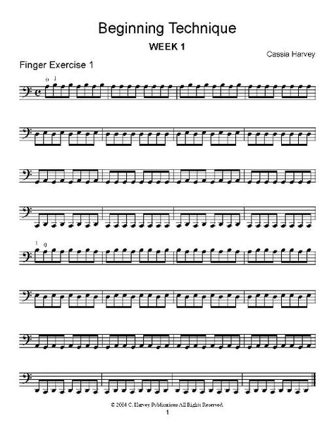 Beginning Technique for the Cello - PDF download