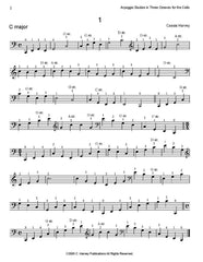 Arpeggio Studies in Three Octaves for the Cello - PDF Download