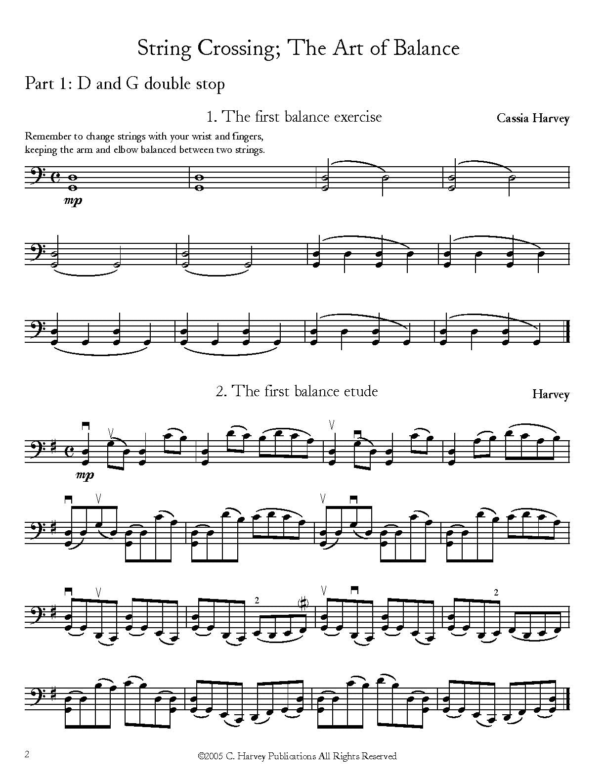 String Crossing for the Cello, Book Two: The Art of Balance - PDF Download