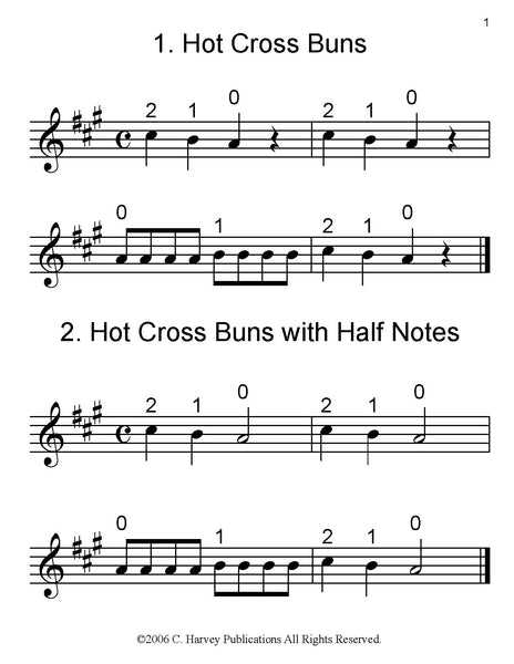 The Hot Cross Buns Book for Violin - PDF Download