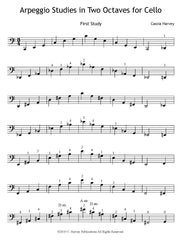 Arpeggio Studies in Two Octaves for the Cello - PDF Download