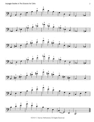 Arpeggio Studies in Two Octaves for the Cello - PDF Download
