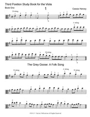 Third Position Study Book for Viola - PDF Download
