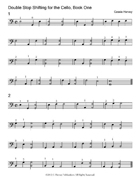 Double Stop Shifting for the Cello - PDF Download