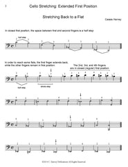 Cello Stretching: Extended First Position - PDF Download
