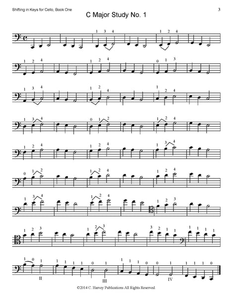 Shifting in Keys for Cello, Book One - PDF Download