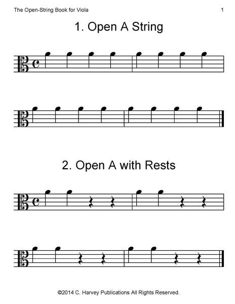 The Open-String Book for Viola - PDF Download