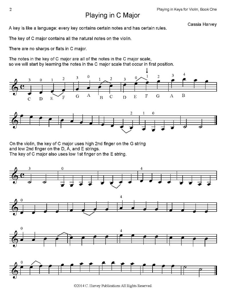 Playing in Keys for Violin, Book One - PDF Download