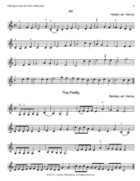 Playing in Keys for Violin, Book One - PDF Download