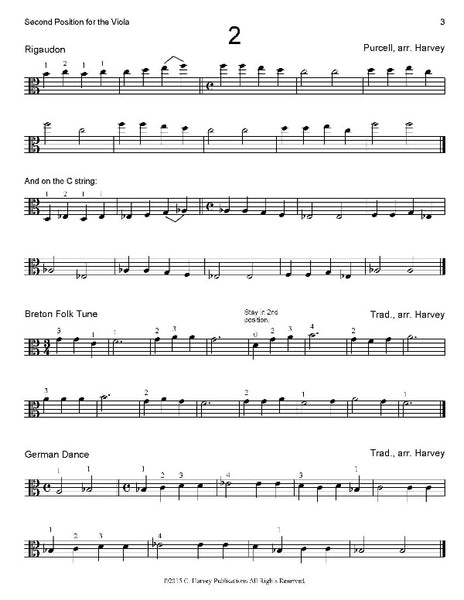 Second Position for the Viola - PDF Download