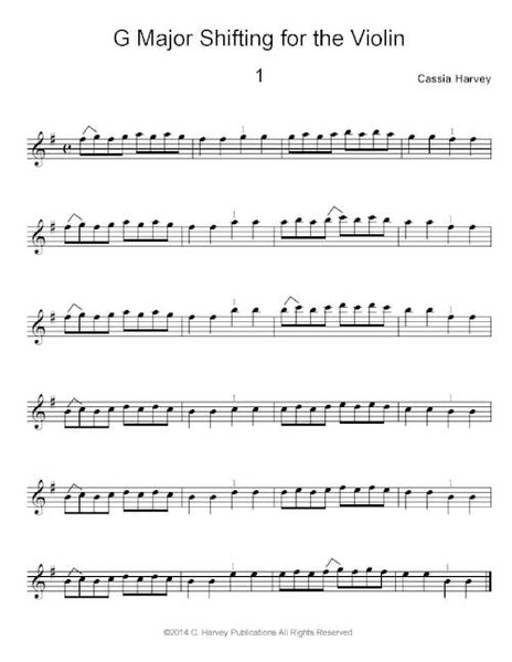G Major Shifting for the Violin: Improve your grasp of violin positions.