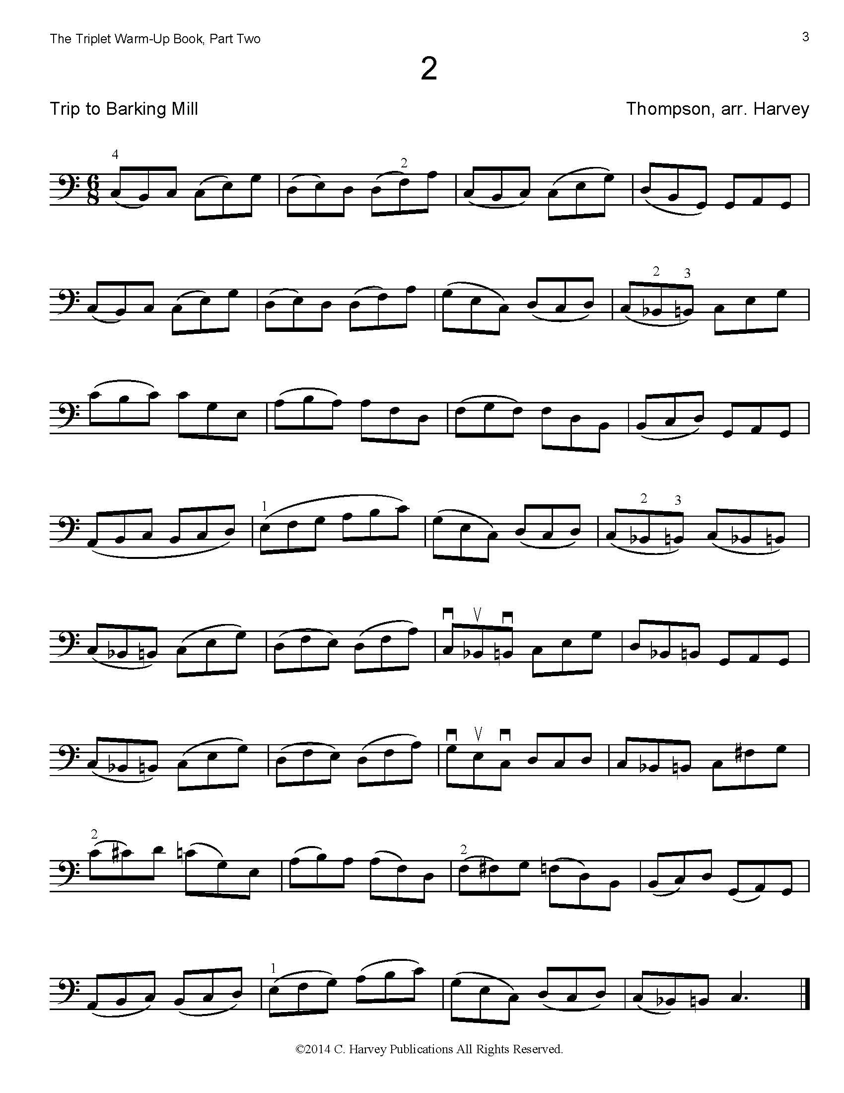 The Triplet Book for Cello, Part Two: Chromatic Fingering - PDF Download