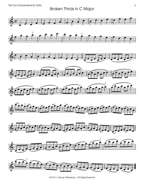 The Two Octaves Book for Violin - PDF download