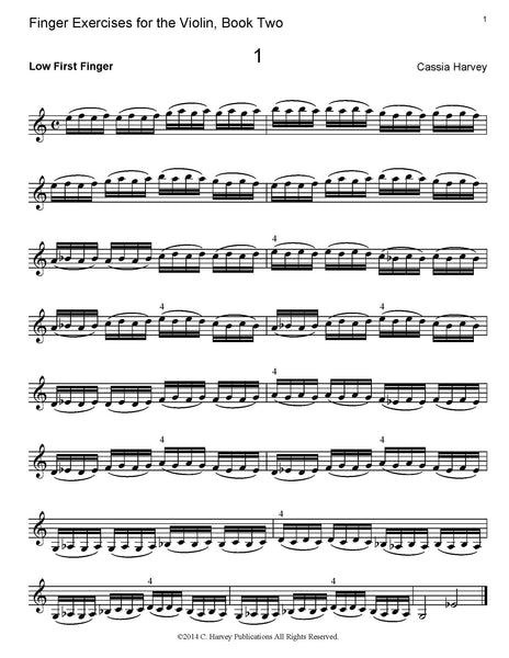 Finger Exercises for the Violin, Book Two - PDF Download