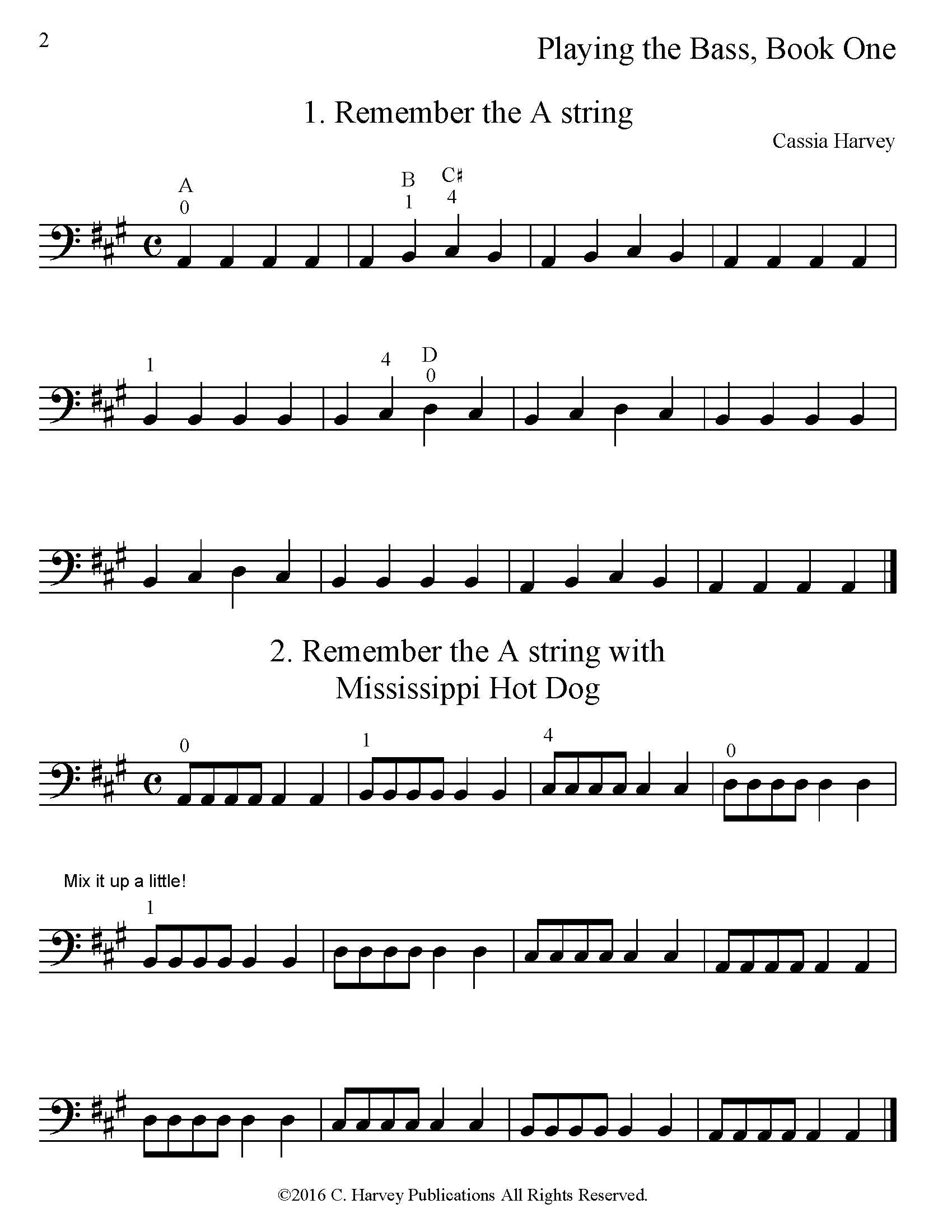 Printable Bass Lessons Playing the Bass, Book One - PDF Download – Learn Strings • Harvey ...