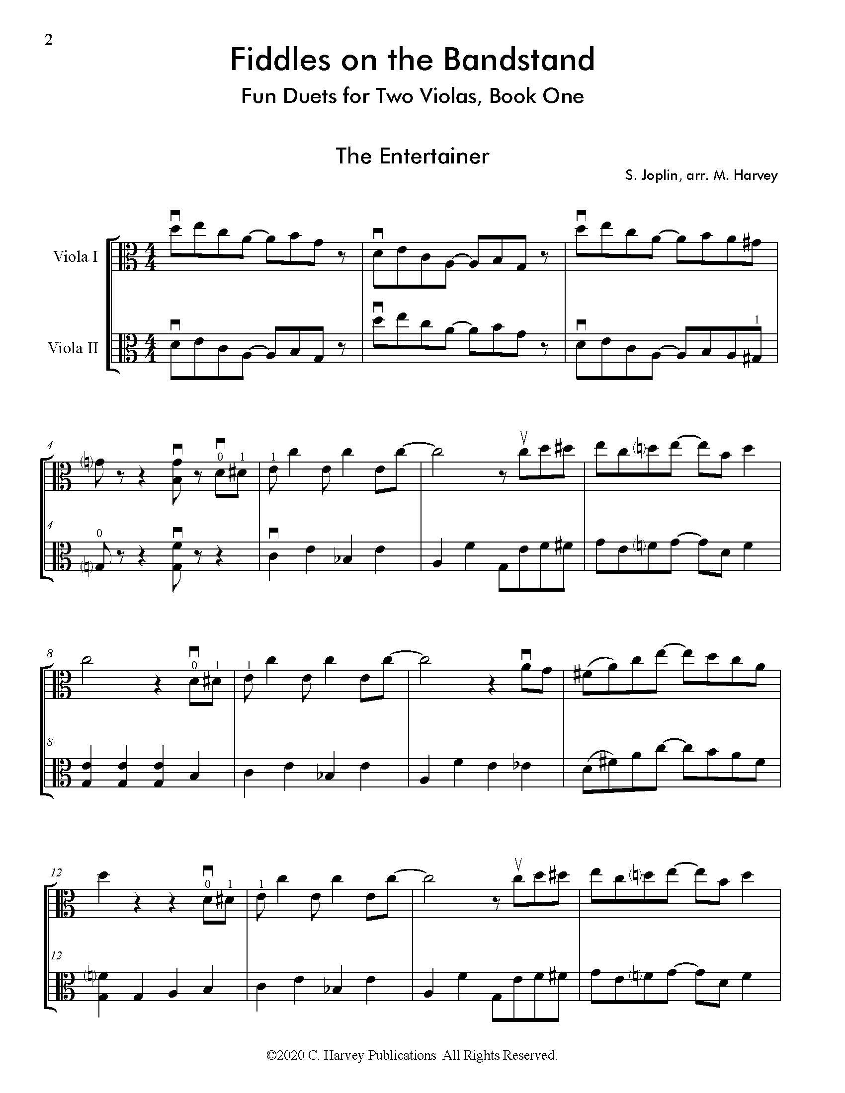 Two Violas String Fiddles on the Bandstand: Fun Duets for Two Violas, Book One - PDF Dow ...