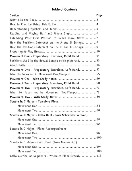 The Breval Cello Sonata in C Major Practice Edition - PDF Download