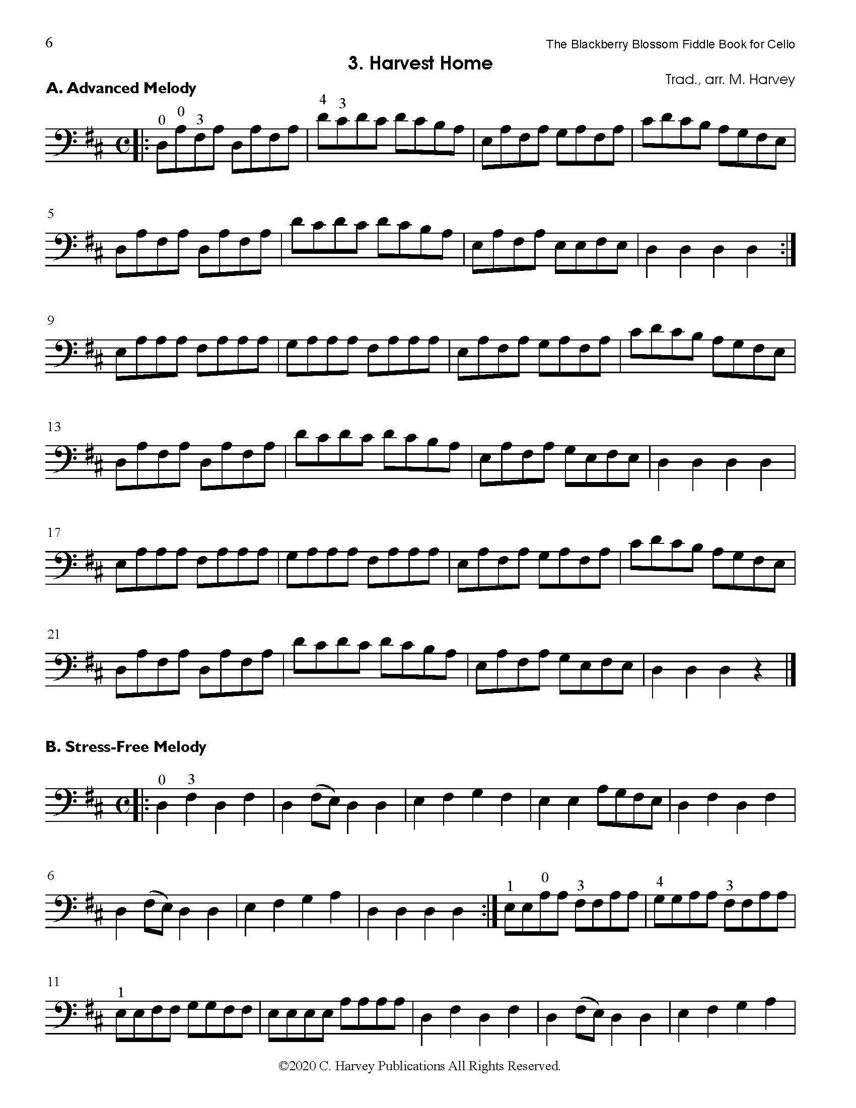 The Blackberry Blossom Fiddle Book for Cello - PDF Download